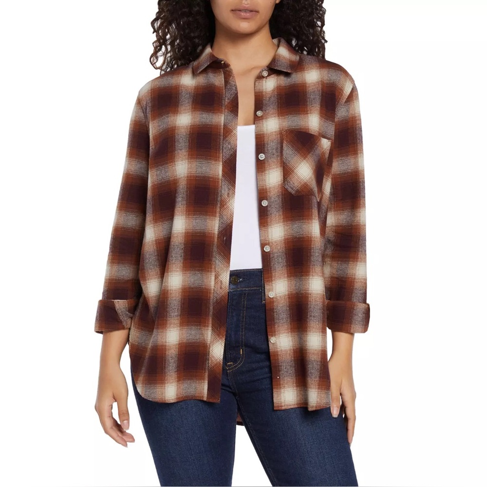 NWOT Gap Women's Relaxed Fit Flannel Size Small